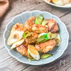 ワンパン簡単！《鶏肉と長ネギのオイマヨ炒め》