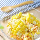 レンジで♪とうもろこしとにんじんの白和え
