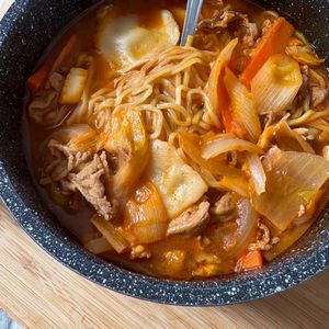 891391の作ってみた!投稿(韓国風海鮮ちゃんぽん風・大豆麺でヘルシーなのに大満足！)