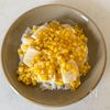 とうもろこしあんかけ豆腐丼の工程4