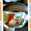 チョロリスの作ってみた!投稿(【鮭ときのこのホイル焼き】フライパンで♬包んで蒸すだけ！)