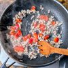 【いんげんとひき肉の彩り炒め】シャキ旨!!の工程4
