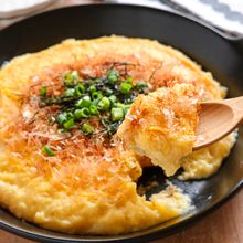 【居酒屋風もちっと長芋鉄板】混ぜて焼くだけ♪