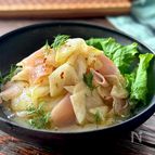 【かぶと生ハムのマスタードマリネ】止まらない美味しさ