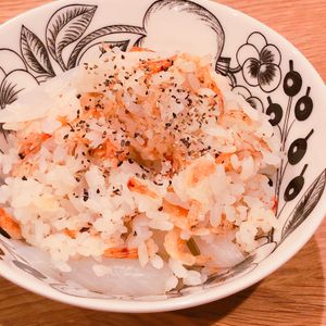 ミルクの作ってみた!投稿(＼旬の絶品!／新玉ねぎと桜えびのだし炊きごはん)