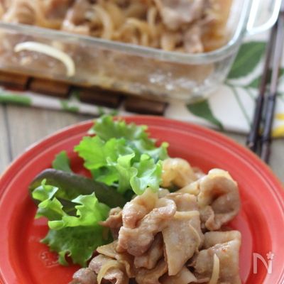 レンジで6分！豚バラの甘辛煮
