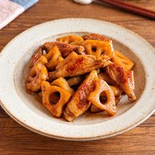 照りっと甘辛【手羽中とれんこんの甘酢照り炒め】