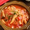 鶏肉とエリンギのトマトクリームシチュー【米粉で簡単!】
