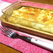 スライスポテトのチーズ焼き