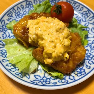 いく🍉の作ってみた!投稿(🍳ワンパン！鶏むね肉でもやわらか【チキン南蛮】)