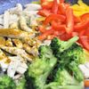 鶏むね肉とパプリカのマヨ・カレー炒めの工程2