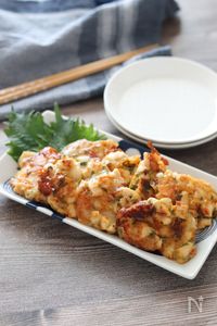 【鶏胸肉deザク切り和風チキンバーグ】めちゃウマ