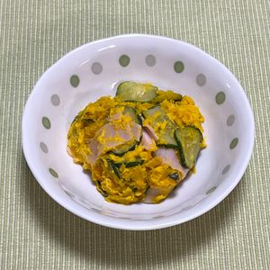キャピタンの作ってみた!投稿(あと1品ほしい時に♪かぼちゃのカレーマヨサラダ)