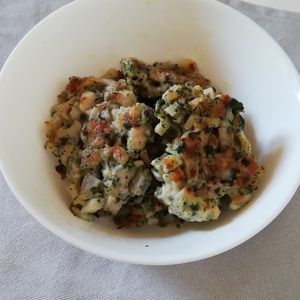 1017014の作ってみた!投稿(やみつきのり塩味♡【鶏むねと蓮根のカリカリ焼き】お弁当にも◎)