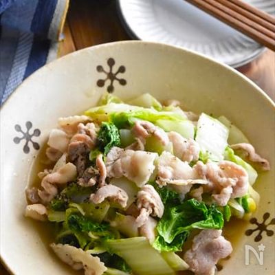 【塩だれ豚バラ白菜】ご飯もお酒もすすむ!やみつきおかず♪