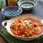 【らくレピ】レンジで出来ちゃう＊チキンと大豆のトマト煮＊