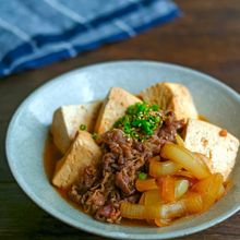 無水で蒸し煮！旨味たっぷり肉豆腐・豆腐の水切り不要！