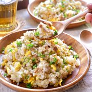 【ねぎ塩豚カルビ炒飯】食材３つ☆男子が喜ぶ！