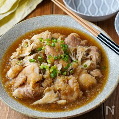 【冷やしても美味しい！鶏肉と舞茸のみぞれ煮】夏バテ/さっぱり