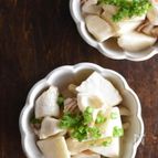 切って和えるだけ！シャキネバっ長芋とちくわのマヨポン和え