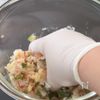 椎茸のエビ詰めの工程3