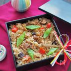 もち米不要！炊飯器で鶏おこわ