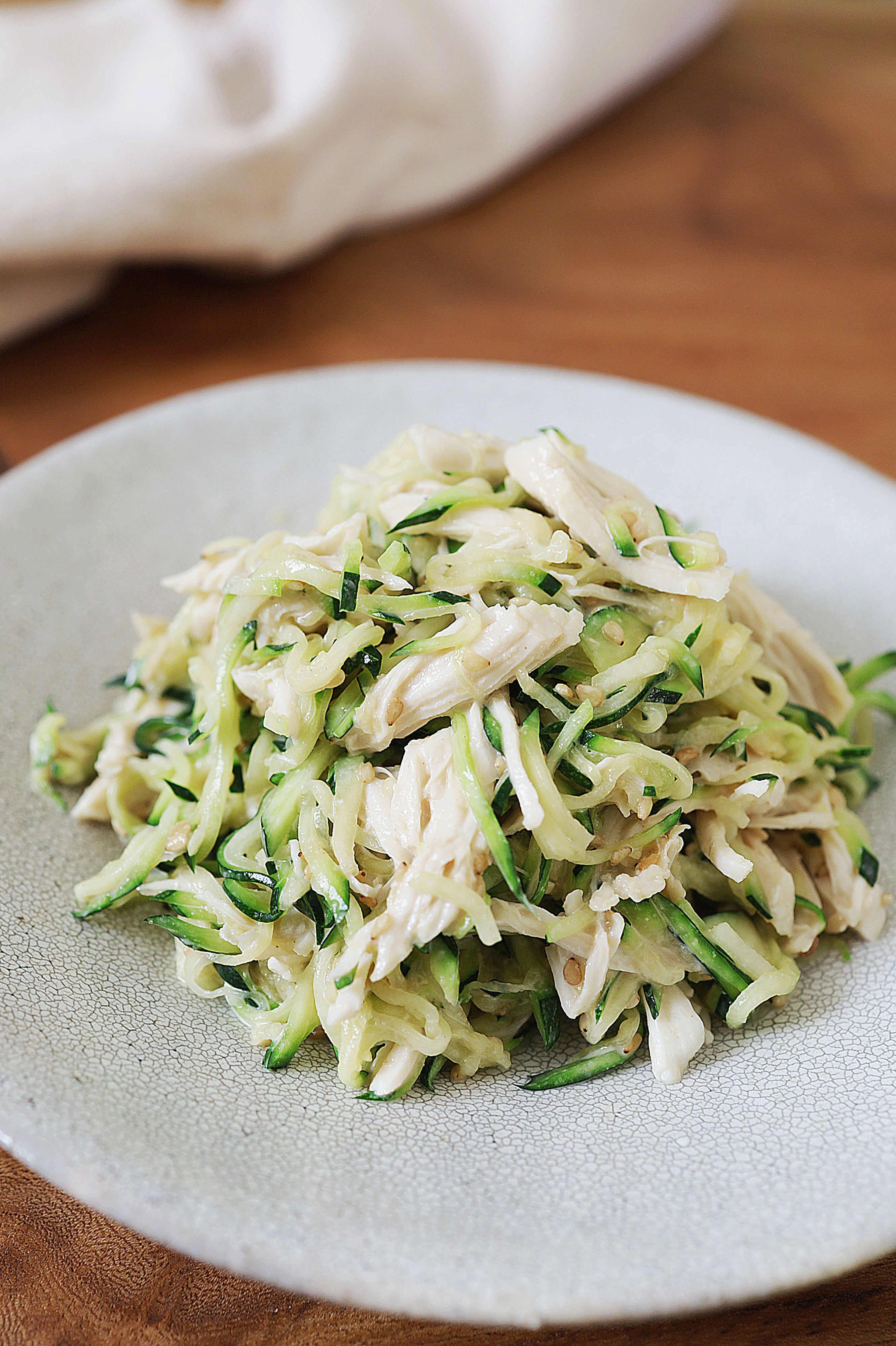 ささみとズッキーニのごま酢あえ | レシピサイトNadia