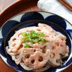 シャキシャキ食感がクセになる！『れんこんの明太マヨ和え』