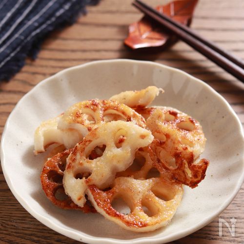 蓮根のカリカリ揚げ焼き【ワンパン・油は大さじ2】