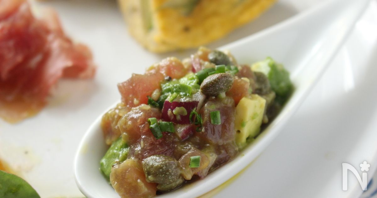 アボカドタルタル マグロとアボカドのタルタル❤ by chii1203 【クックパッド