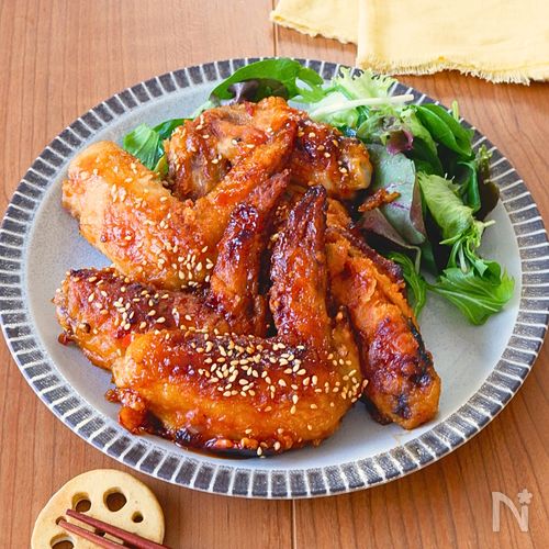 【白米泥棒】指までしゃぶりたい！ワンパン♪手羽先甘辛から揚げ