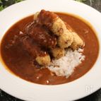 食べたい時のカツカレー　揚げないとんかつとレトルトカレー　