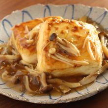 きのこのあんかけ豆腐