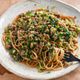 焼肉のタレで味付け簡単！ひき肉と小松菜の焼肉パスタ