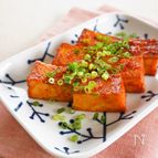 絹厚揚げのケチャぽん焼き