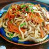 たれもめちゃウマ♡やきとり缶で甘辛焼きうどん