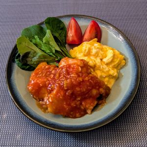 𝔂𝓾𝓶𝓲🍓の作ってみた!投稿(辛さほんのり♩鶏チリふわたま添え)