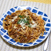 牛挽き肉で作る「ミートソースパスタ」