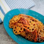 水煮使用で手間なし副菜♪れんこんきんぴら【業スー品使用】