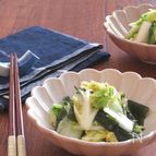 火を使わず簡単☆食物繊維たっぷり♪白菜とわかめナムル