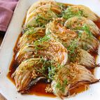 【焼き新玉ねぎの特製ぽん酢がけ】おつまみにもご飯にも合う！