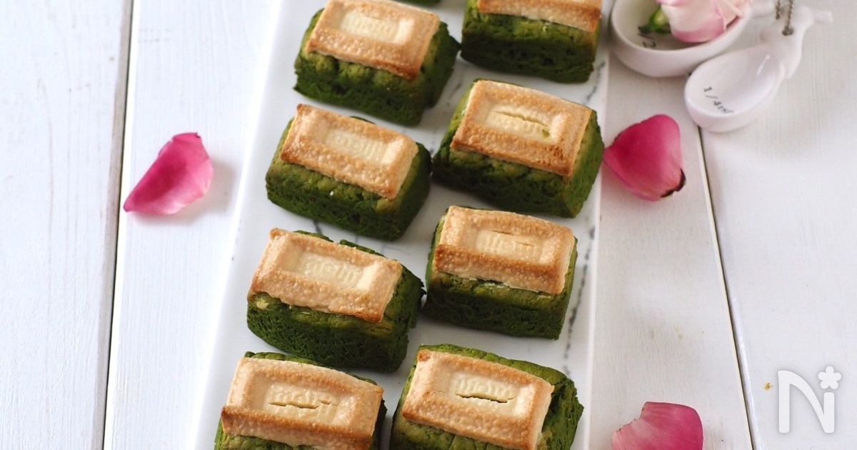 ホワイトチョコonほろ苦抹茶のミニミニスコーン