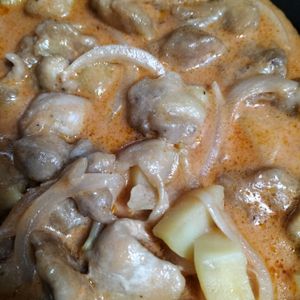 1207859の作ってみた!投稿(ワンパン15分！牛乳＆ケチャップで！鶏肉のトマトクリーム煮)