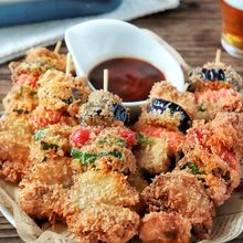 【我が家の串カツ】野菜もお肉もしっかり