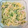 milkの作ってみた!投稿(レンジで簡単！子供も喜ぶ「豆苗とハムのスパゲッティサラダ」)