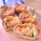 クロワッサンで簡単！【ほうれん草とベーコンのキッシュ】