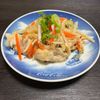 みなみの作ってみた!投稿(胸肉がつるんと柔らかい!水晶鶏とたっぷりきのこの南蛮漬け)