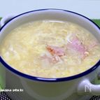 コンソメスープの卵とじ