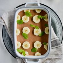 【板チョコ・簡単】なめらかチョコバナナムース