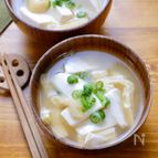1週間献立用『充填豆腐と油揚げのお味噌汁』